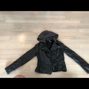 Free People vegan leather jacket 🐇